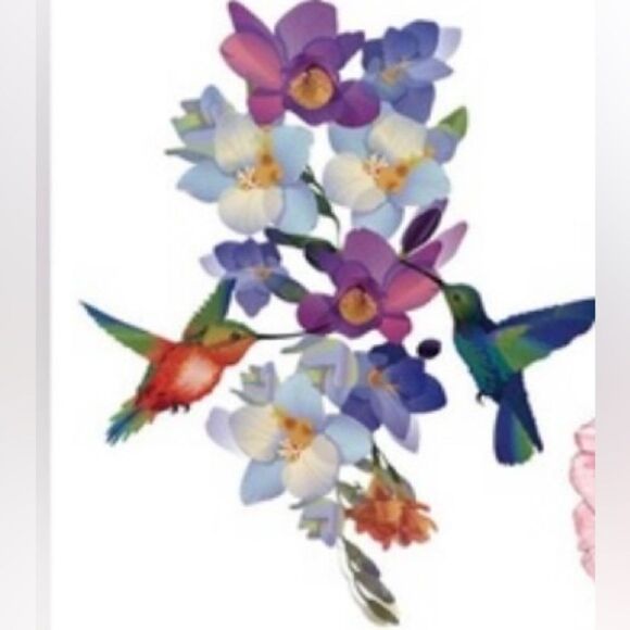 Cream Decorative Pillow Covers with Floral Transfers with Zipper Closure-  2pcs - Picture 10 of 11